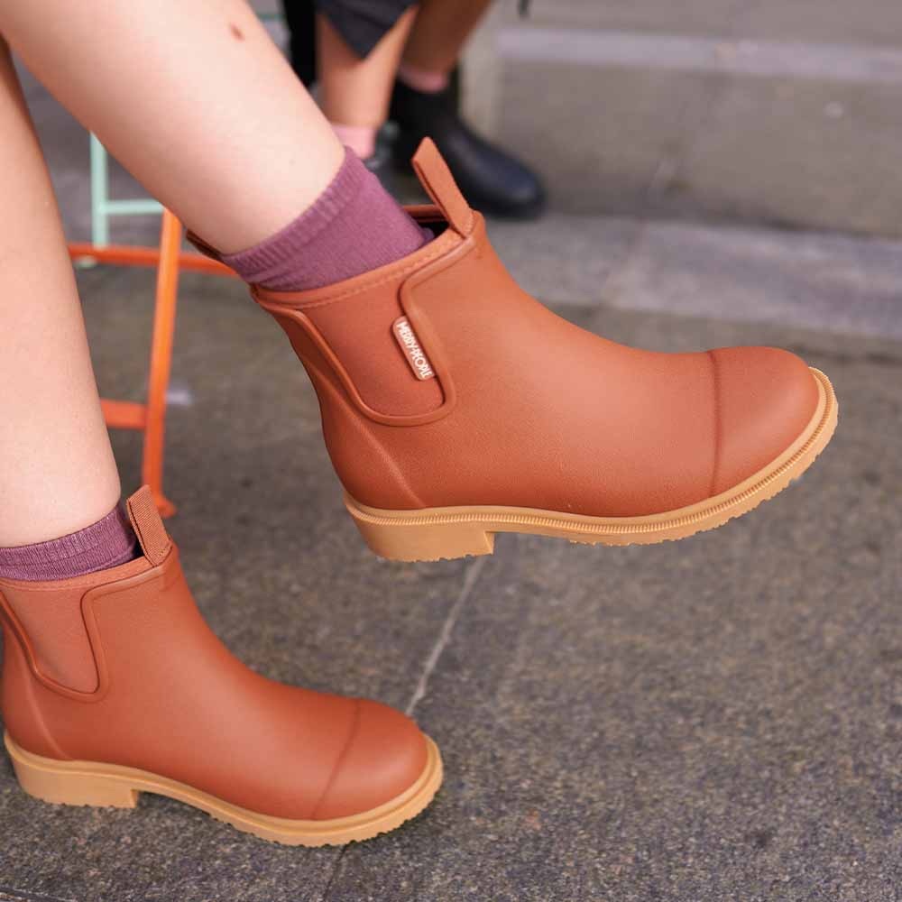 Merry People Bobbi Rainboots Rust - sz 8/39